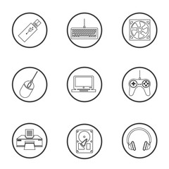 Device design. Gadget icon. White background