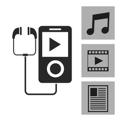 Device design. Gadget icon. White background