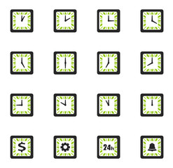 Time icon set