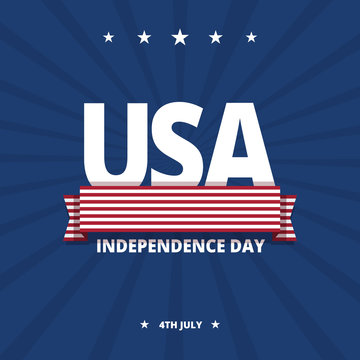USA Independence day card.