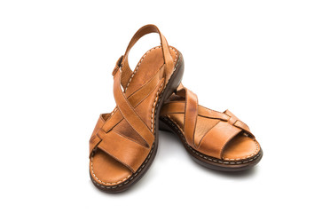 leather sandals isolated - Powered by Adobe