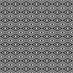 abstract seamless pattern, rhombus in black and white
