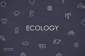 Ecology Thin Line Icons