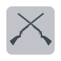 Hunting shot gun icon