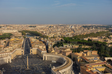 Fototapeta na wymiar Vaticano, Roma e il Gianicolo