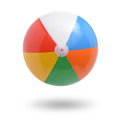 Obraz premium Beach ball isolated on white