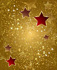 Gold Foil with Stars