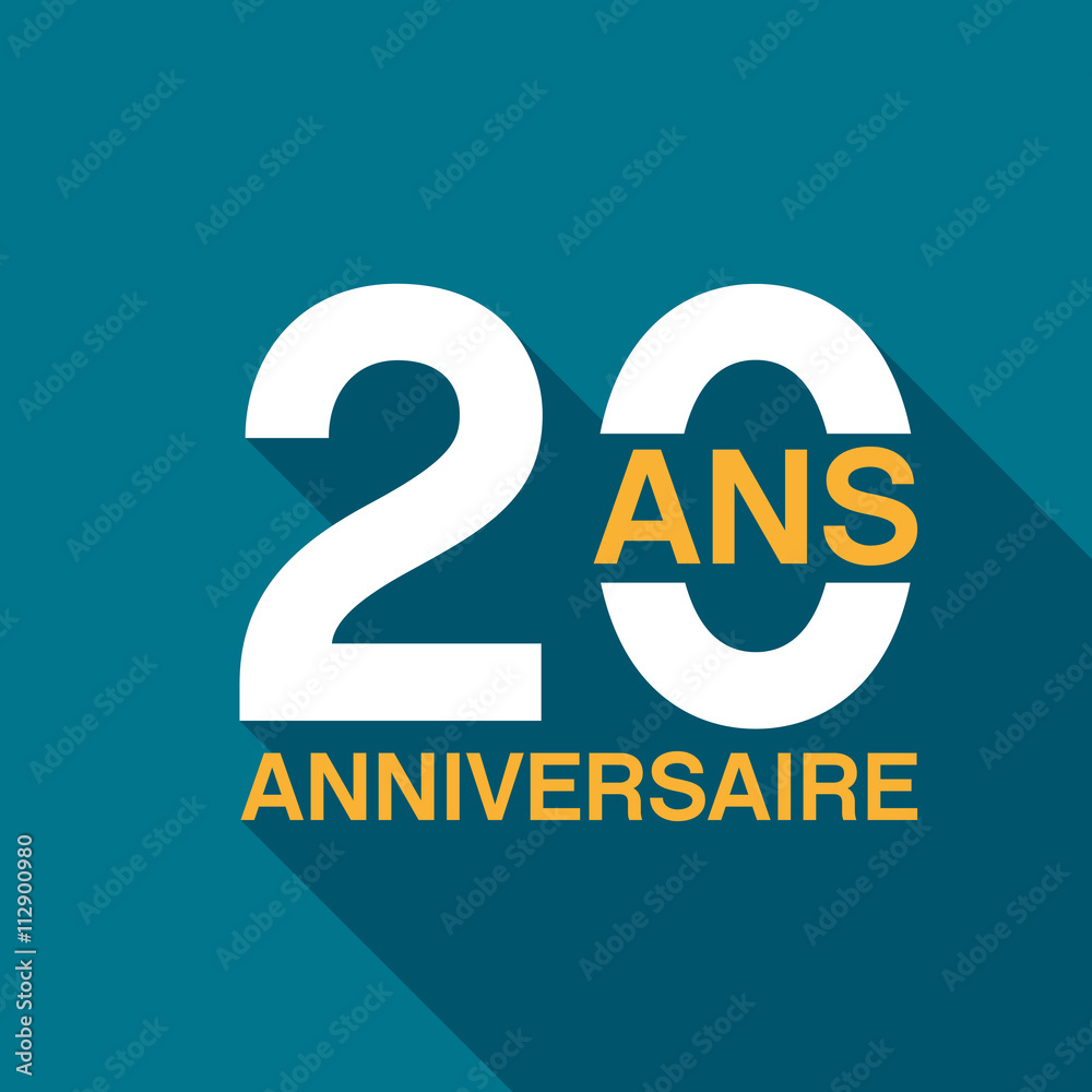 Canvas Prints 20 ans anniversaire