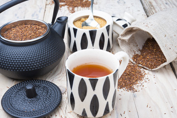 Natural organic tasty traditional african tea rooibos with antio