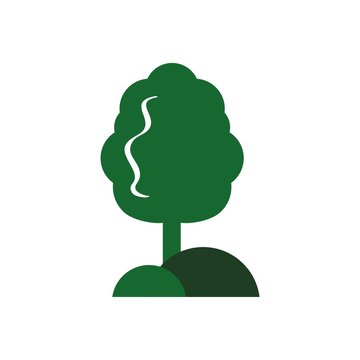 logo tree icon forest symbol green nature vector