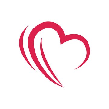 logo love icon symbol heart vector