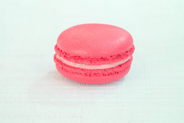 Close up of macaroons or macaron. A french sweet delicacy