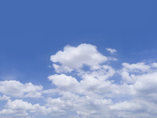 Naklejka na ściany i meble White cloud on beautiful blue sky.