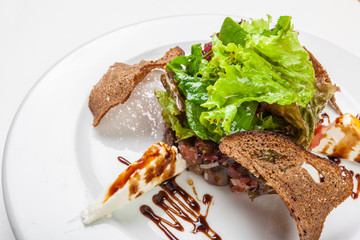 Salad isolated on white