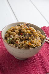 Rice with beef