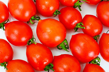 Red Tomatoes Isolated on a White Background
