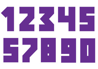 Violent bold numbers