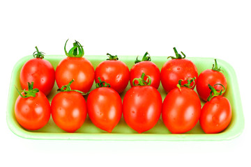 Red Tomatoes Isolated on a White Background
