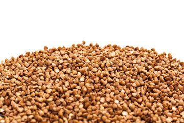 buckwheat isolated on white background