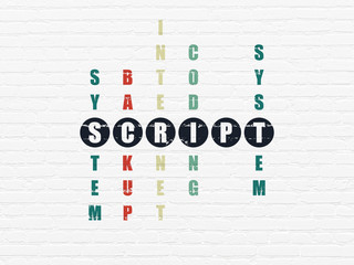Database concept: Script in Crossword Puzzle