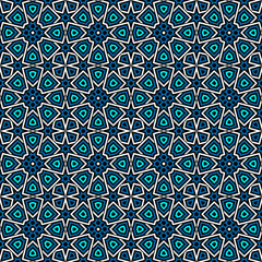 Seamless Floral Ethnic Pattern