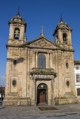 Fototapeta na wymiar Populo Church in the historical center of Braga