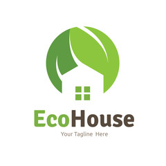 Eco house logo