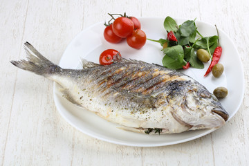Grilled dorado