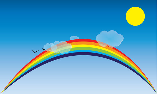 illustrazione arcobaleno