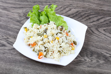 Rice with vegetables