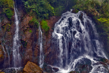 Waterfall Tien Sa falls in Sapa Vietnam