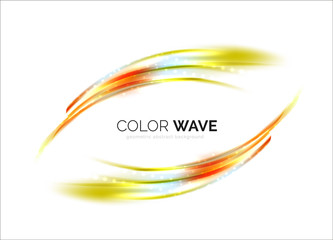Obraz premium Blurred vector wave design elements