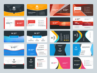 Set of modern creative business card templates