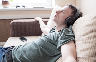 Fototapeta premium Listening to the music