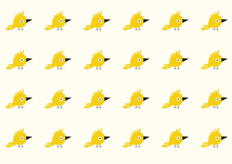 Baby birds pattern vector