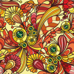 Abstract decorative seamless colorful pattern