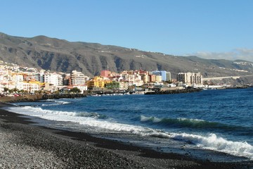 Atlantic ocean on Canarian island Tenerife