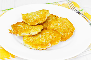 Fried Potato Pancakes. Belarusian and German Cuisine