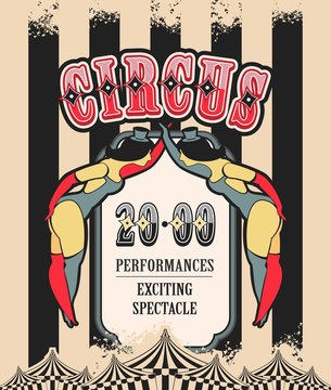 retro poster circus
