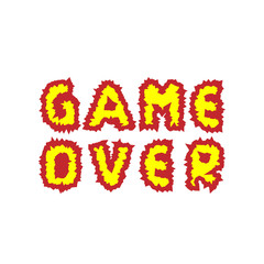 Game over text