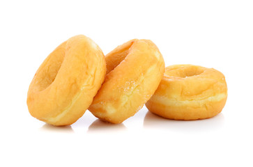 Sugary donut isolated on a white background