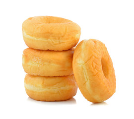 Sugary donut isolated on a white background