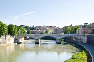 Fototapeta premium Bridge Sant'Angelo Rome