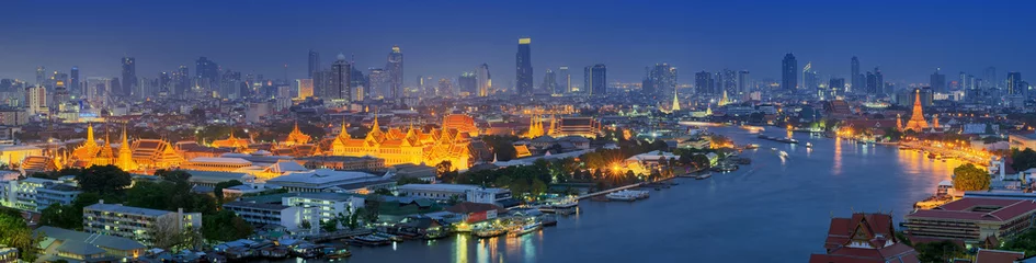 Fotobehang Bangkok Panoramisch uitzicht op bangkok