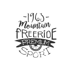 Mountain Freeride Vintage Label