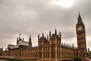 Plakat Westminster in London.