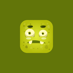 Giggly Green Monster Emoji Icon