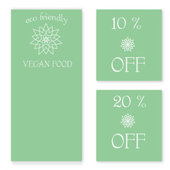 Design for vegan food shop