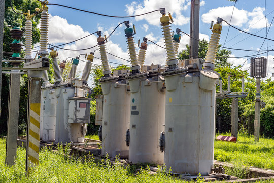 Soviet equipment electrical substation,110 kV
