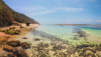 Fototapeta na wymiar Pandawa Beach at Bali Island, Indonesia
